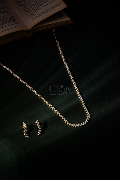 Royal Floral Medallion Diamond Crush Haram Set