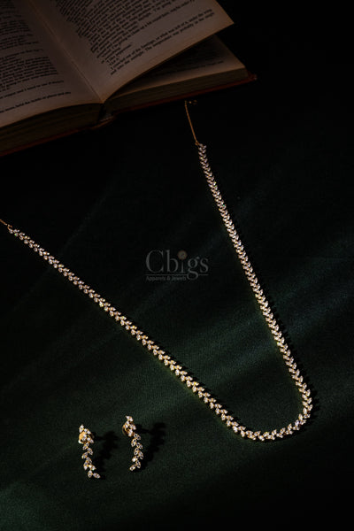 Royal Floral Medallion Diamond Crush Haram Set