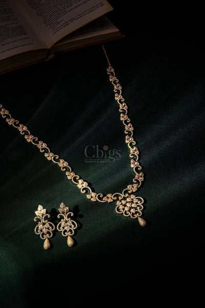 Radiant Teardrop Diamond Crush Haram Set
