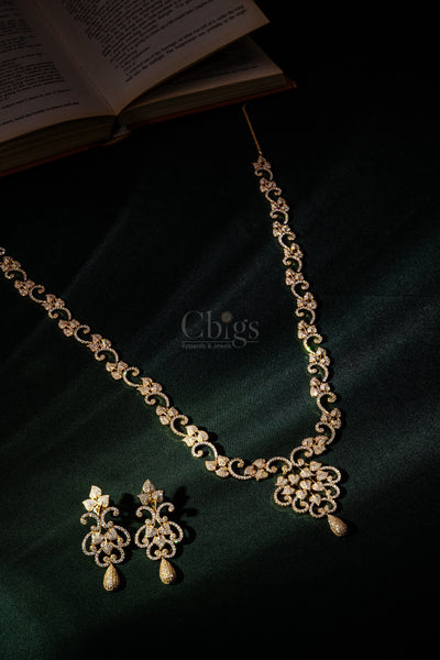 Radiant Teardrop Diamond Crush Haram Set