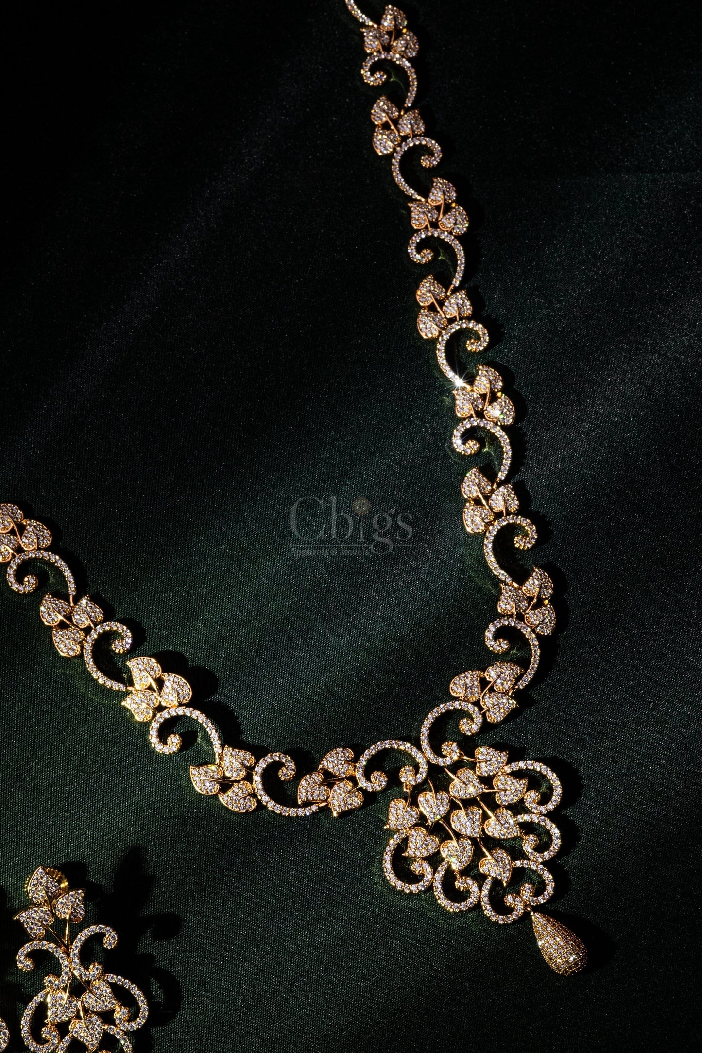 Radiant Teardrop Diamond Crush Haram Set