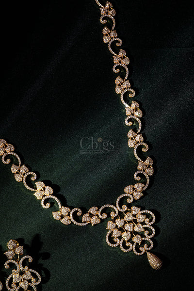 Radiant Teardrop Diamond Crush Haram Set