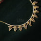 Golden Leaf Trail Diamond Crush Necklace Set