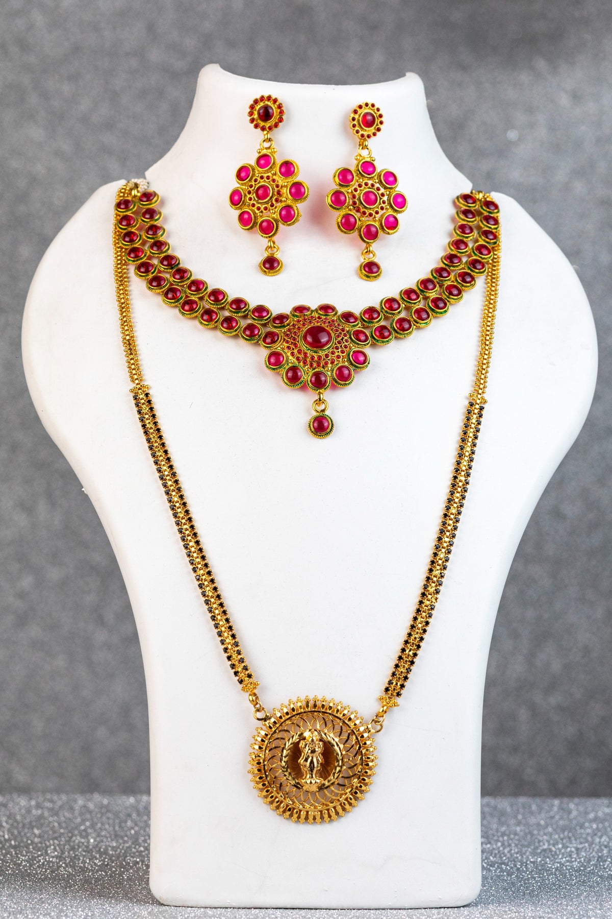 Ruby Rosette Antique Combo Set - ATN - 013
