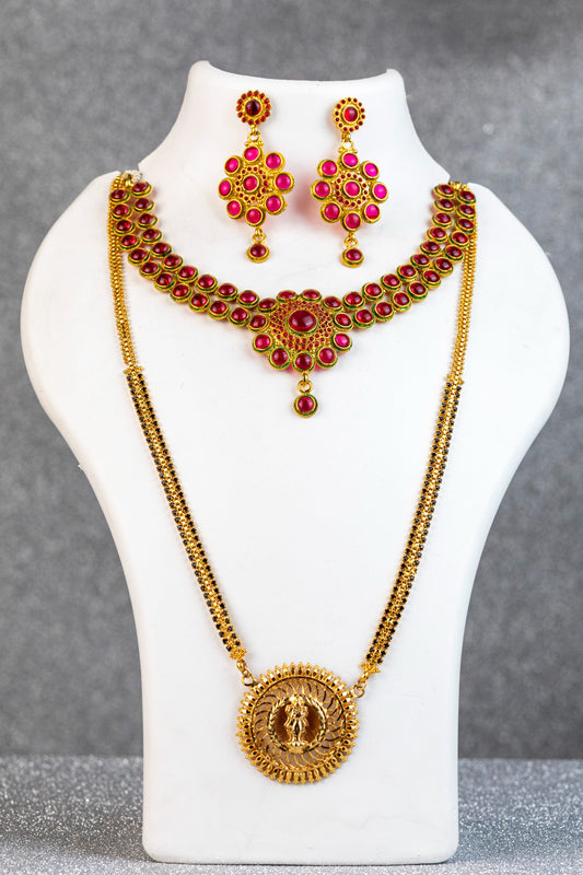 Ruby Rosette Antique Combo Set - ATN - 013