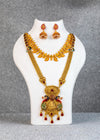 Twin Peacock Lakshmi Grand Antique Haram Set