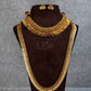 Ruby Leaf Collar And Kasu Haram Antique Combo