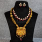 Ruby Kundan Temple Plaque Antique Layered Set