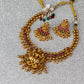 Twin Row Ruby Lakshmi Antique Necklace Set