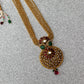 Antique Kundan Chakra Emerald Drop Haram