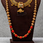 Navarathna Square Pendant Layered Antique Set (Combo)