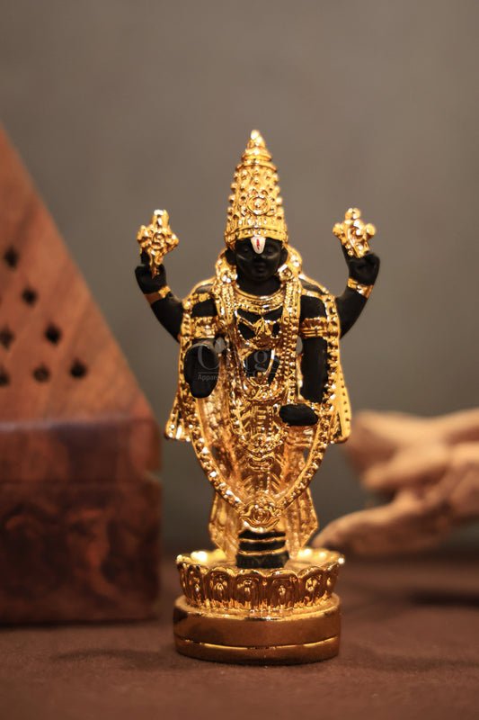 Perumal idol gold standing