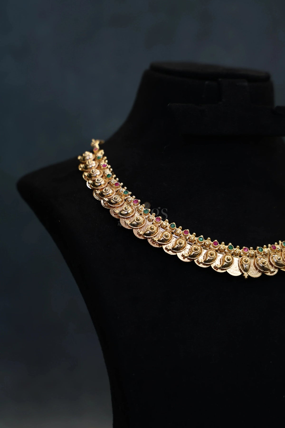Ruby Green Mango Collar Kemp Necklace