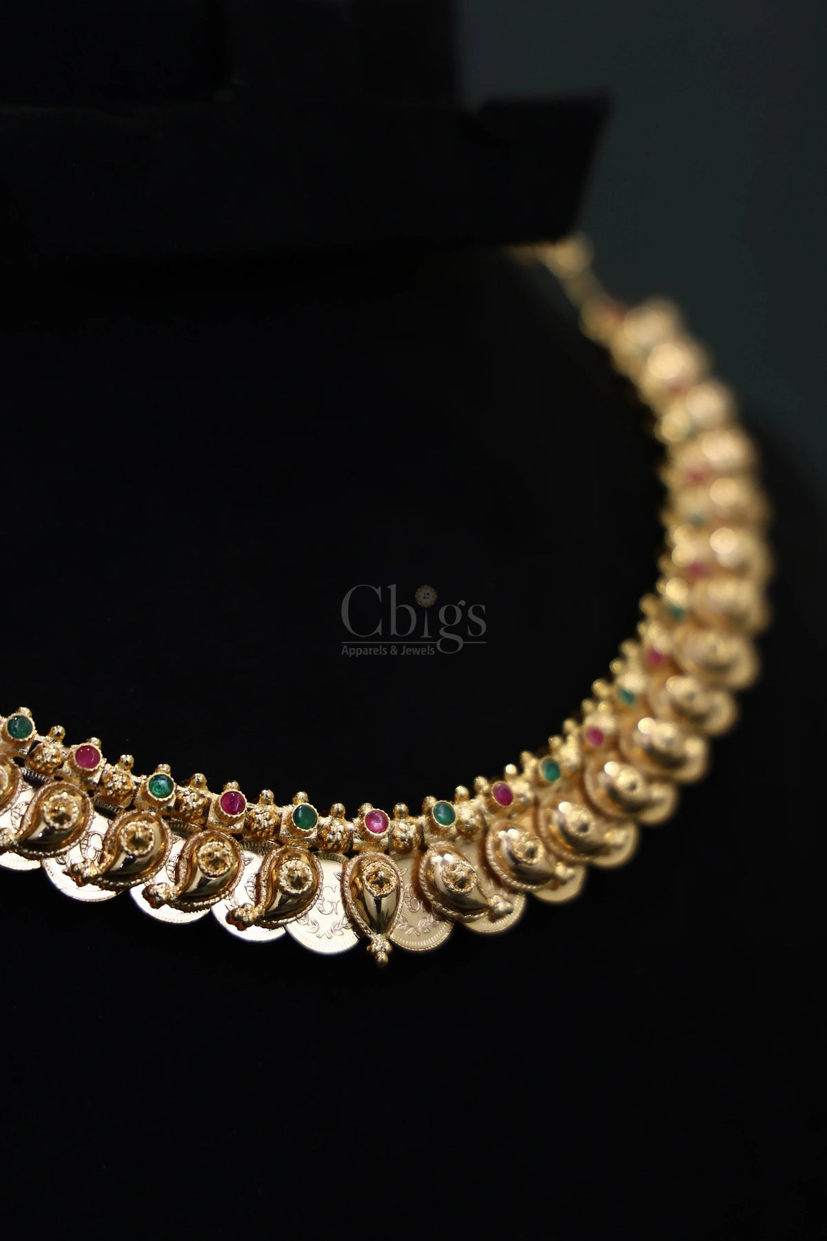 Ruby Green Mango Collar Kemp Necklace