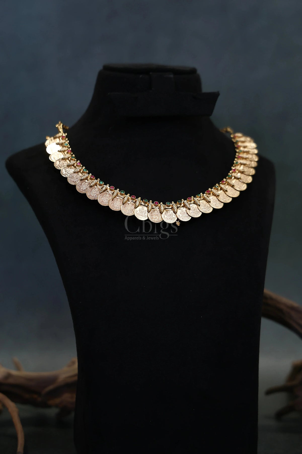 Ruby Green Mango Collar Kemp Necklace