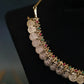 Ruby Green Mango Collar Kemp Necklace