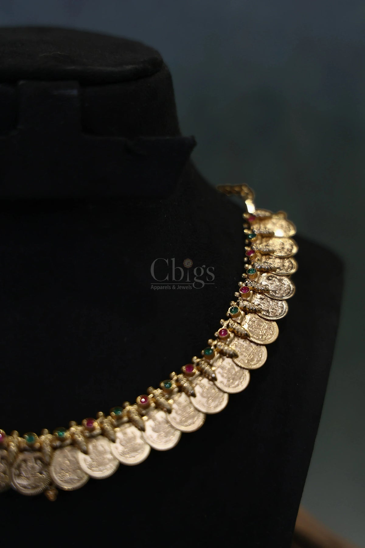 Ruby Green Mango Collar Kemp Necklace