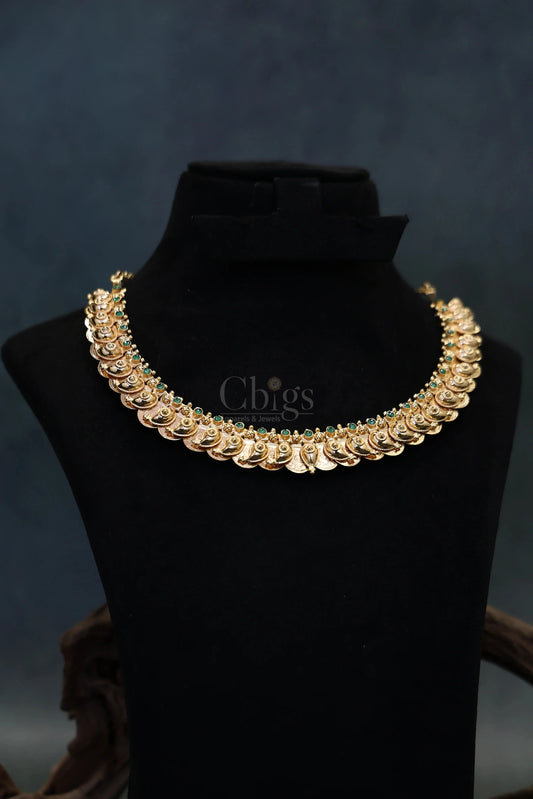 Green Stone Mango Crest Kemp Necklace