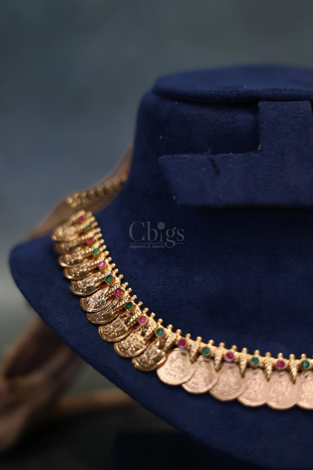 Ruby Green Twin Mango Kemp Necklace