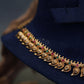 Ruby Emerald Mango Motif Kemp Necklace