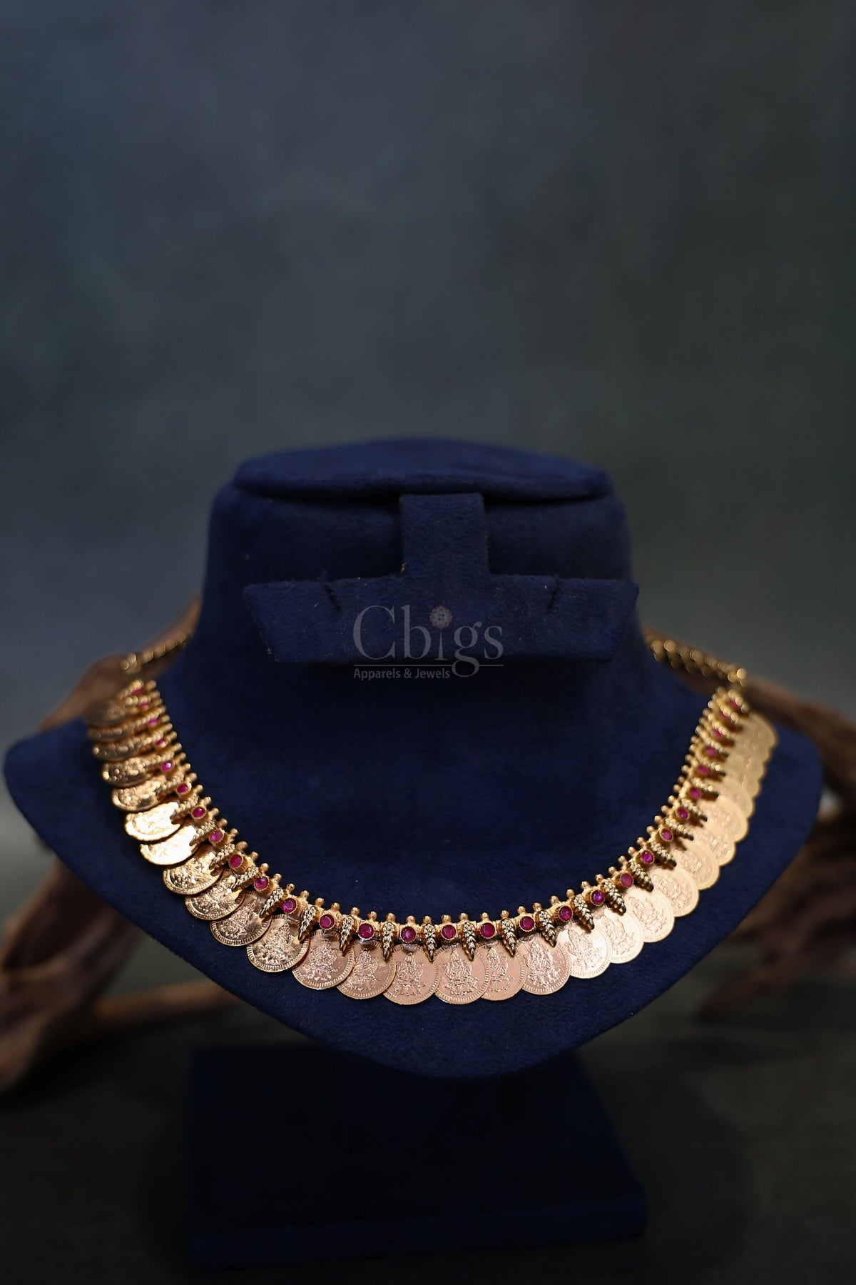 Ruby Stone Kasu Kemp Necklace