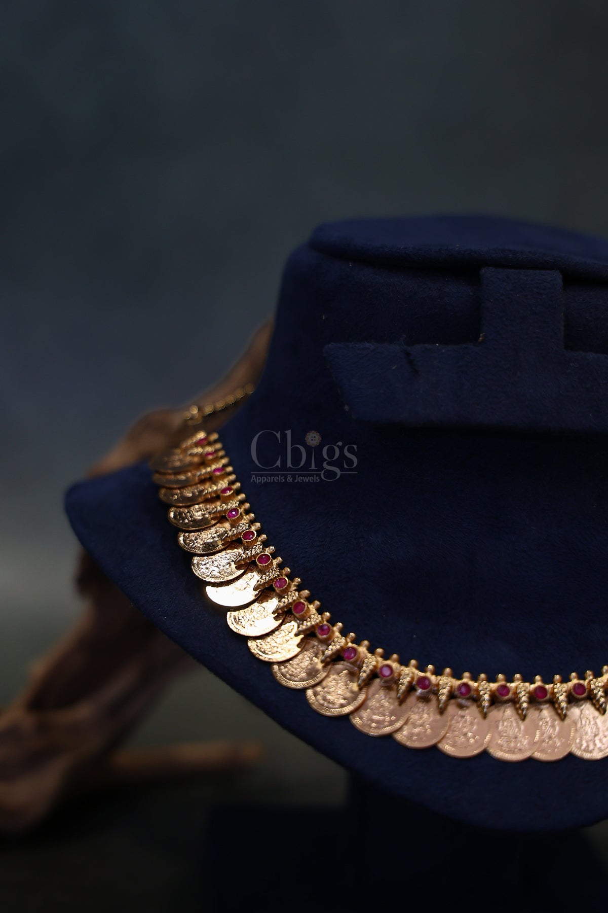 Ruby Stone Kasu Kemp Necklace