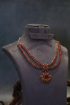 Ruby Double Line Medallion Kemp Attigai