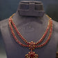 Ruby Double Line Medallion Kemp Attigai