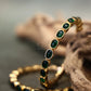 Green Oval Kemp Bangle Pair