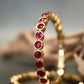 Ruby Round Kemp Bangle Pair
