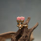 Twin Pink Pavalamalli Green Stone Kemp Finger Ring