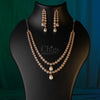 Two layered diamond look alike necklace nakshatra