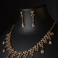 Diti Diamond Crush Necklace Set – Delicate Sparkle with Crystal Grace