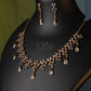Diti Diamond Crush Necklace Set – Delicate Sparkle with Crystal Grace