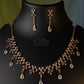 Diti Diamond alike Necklace Set –Sparkling bridal and party wear 