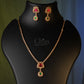 Simple single stone MILI diamond like necklace