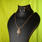 SOLITAIRE MODEL NECKLACE WITH HONEYCOMB PENDANT DIAMOND ALIKE