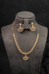 Radiant Floral Diamond Crush Necklace Set (A-540)
