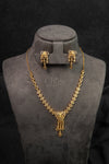 Heritage Motif Diamond Crush Necklace Set (A-551)