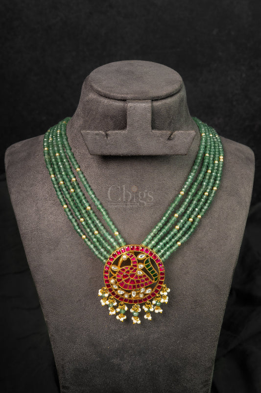 Temple Lakshmi Beaded Necklace