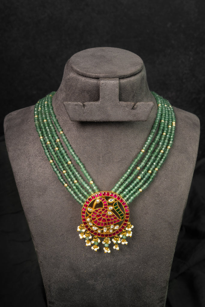 Temple Lakshmi Beaded Necklace