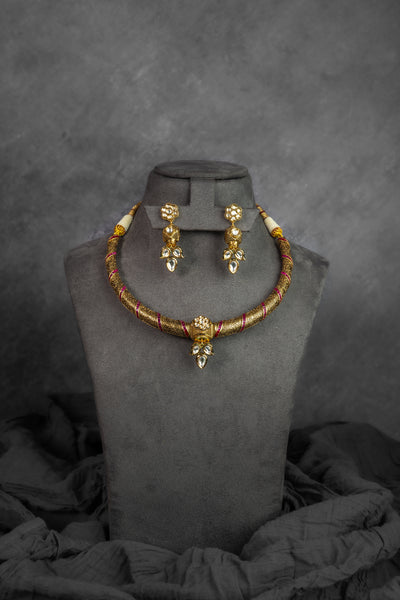 Beaded Pendant DC Kundan Set