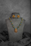 Green Bead Antique Necklace Set