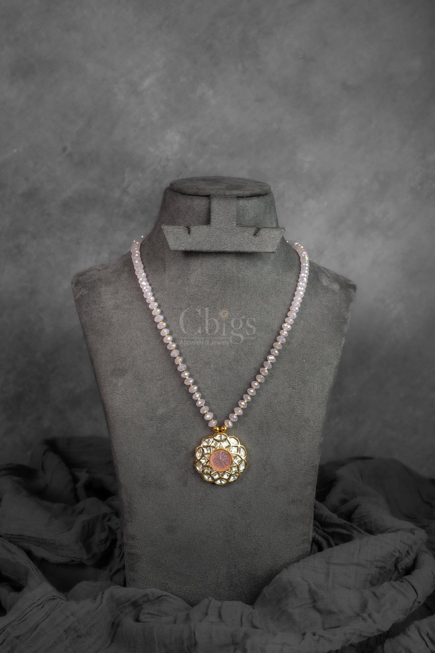 Rose Quartz Beads Mala Necklace
