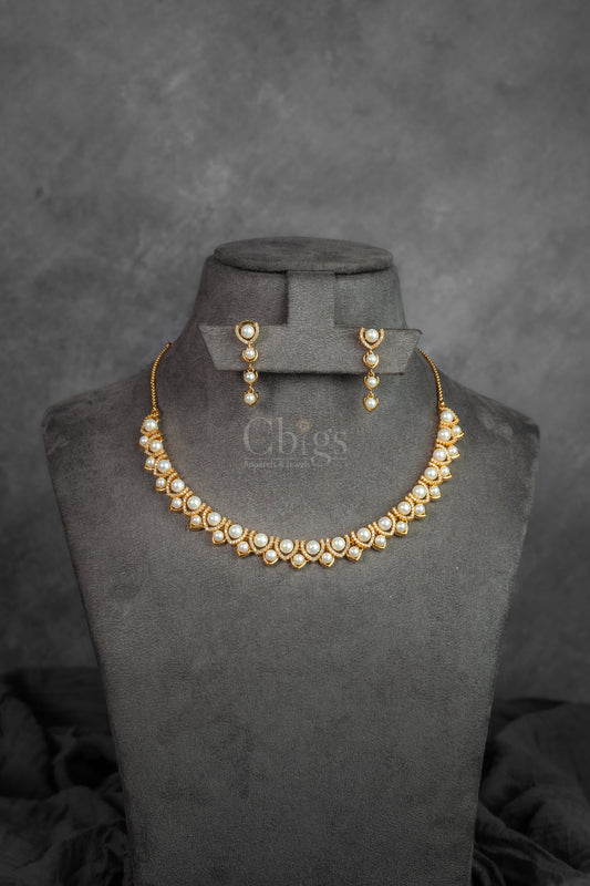 Ivory Teardrop DC Necklace Set
