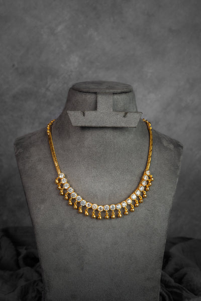 Zircon Kemp Drop Necklace Set