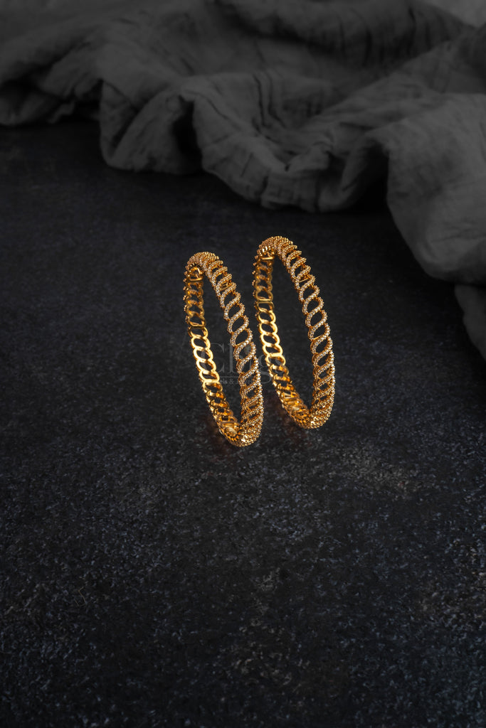 Heritage Floral Statement Bangle (SINGLE)