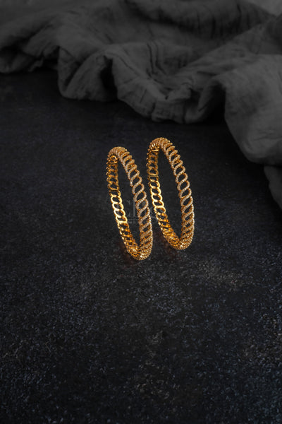 Heritage Floral Statement Bangle (SINGLE)