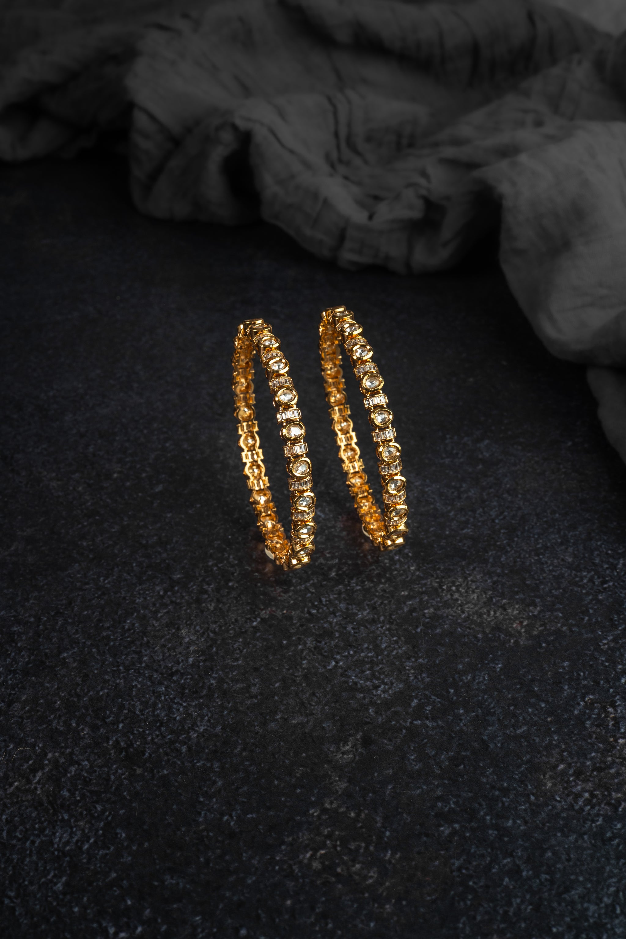 Temple Pearl Jhumka Earrings