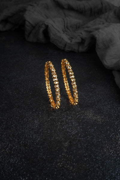 Temple Pearl Jhumka Earrings